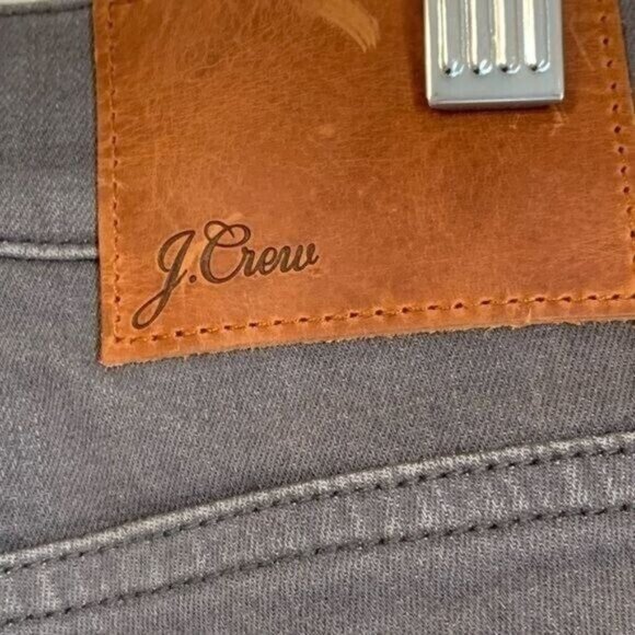 J. Crew Women's Toothpick Jeans Size 27 Gray Wash Skinny Slim Fit Grunge Neutral - Picture 5 of 8